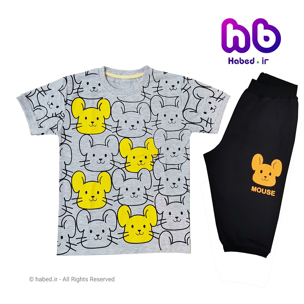 ست تیشرت و شلوارک جدید بچگانه دخترانه شیک جنس پنبه دورو درجه یک کد 1499