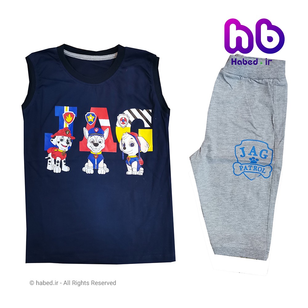 ست تاپ و شلوارک جدید بچگانه پسرانه شیک جنس تضمینی کد 1507