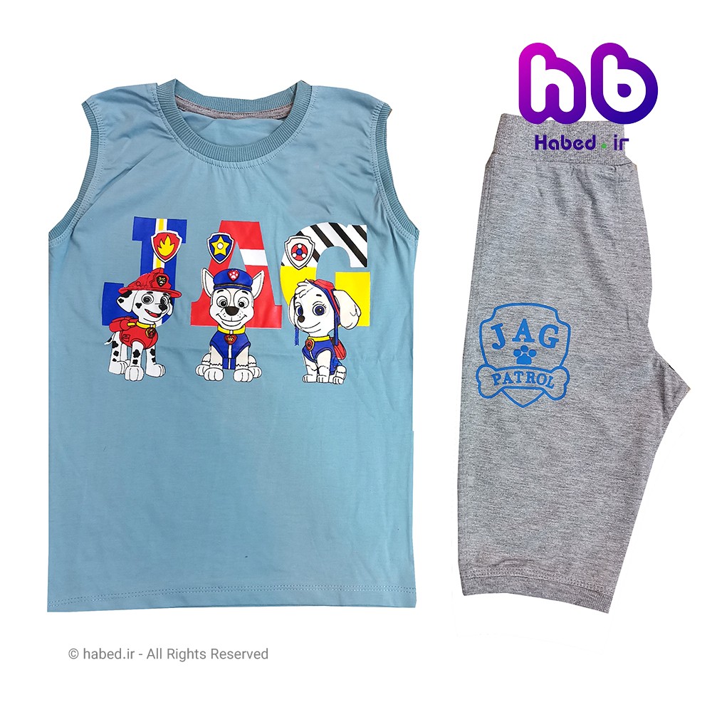 ست تاپ و شلوارک جدید بچگانه پسرانه شیک جنس تضمینی کد 1509