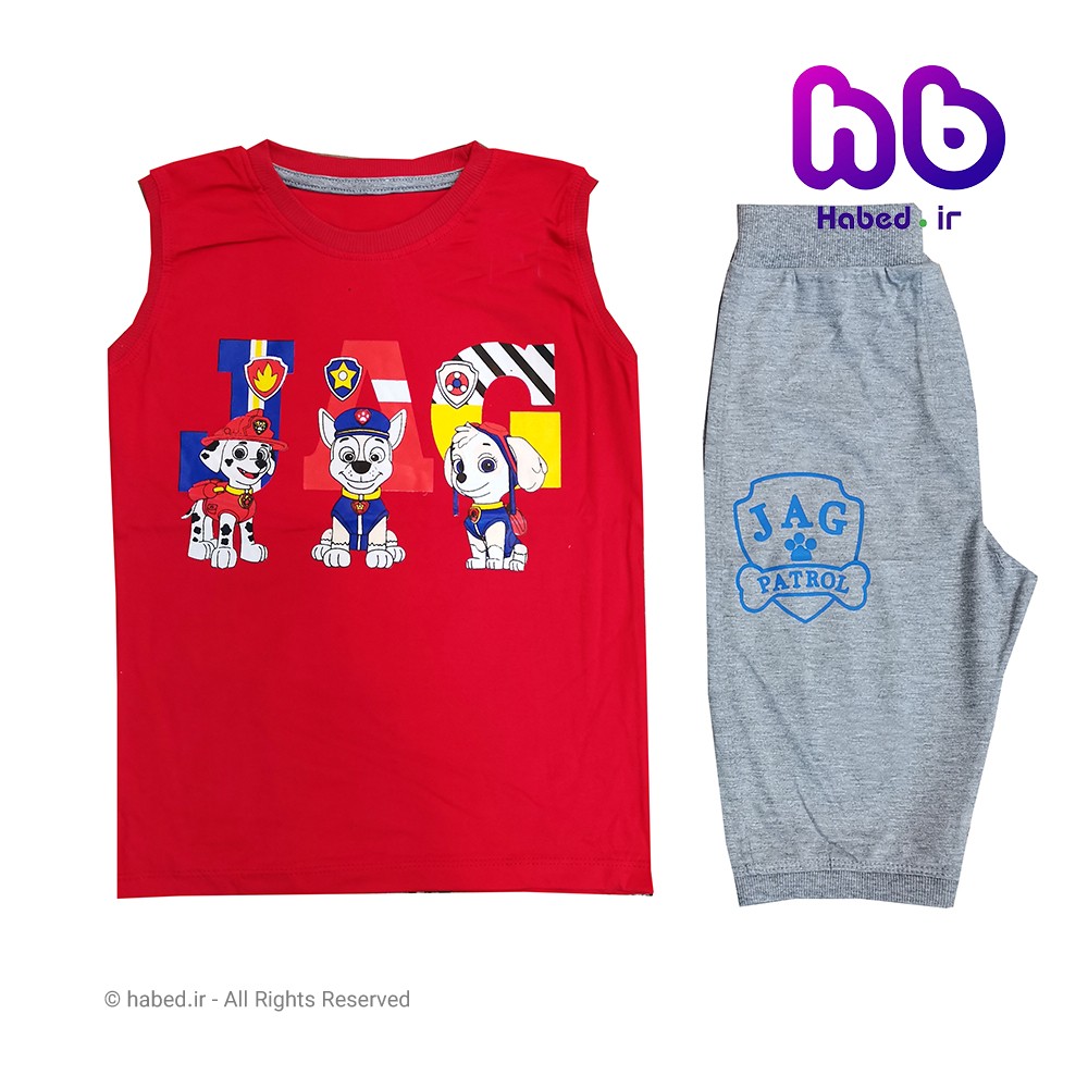 ست تاپ و شلوارک جدید بچگانه پسرانه شیک جنس تضمینی کد 1510