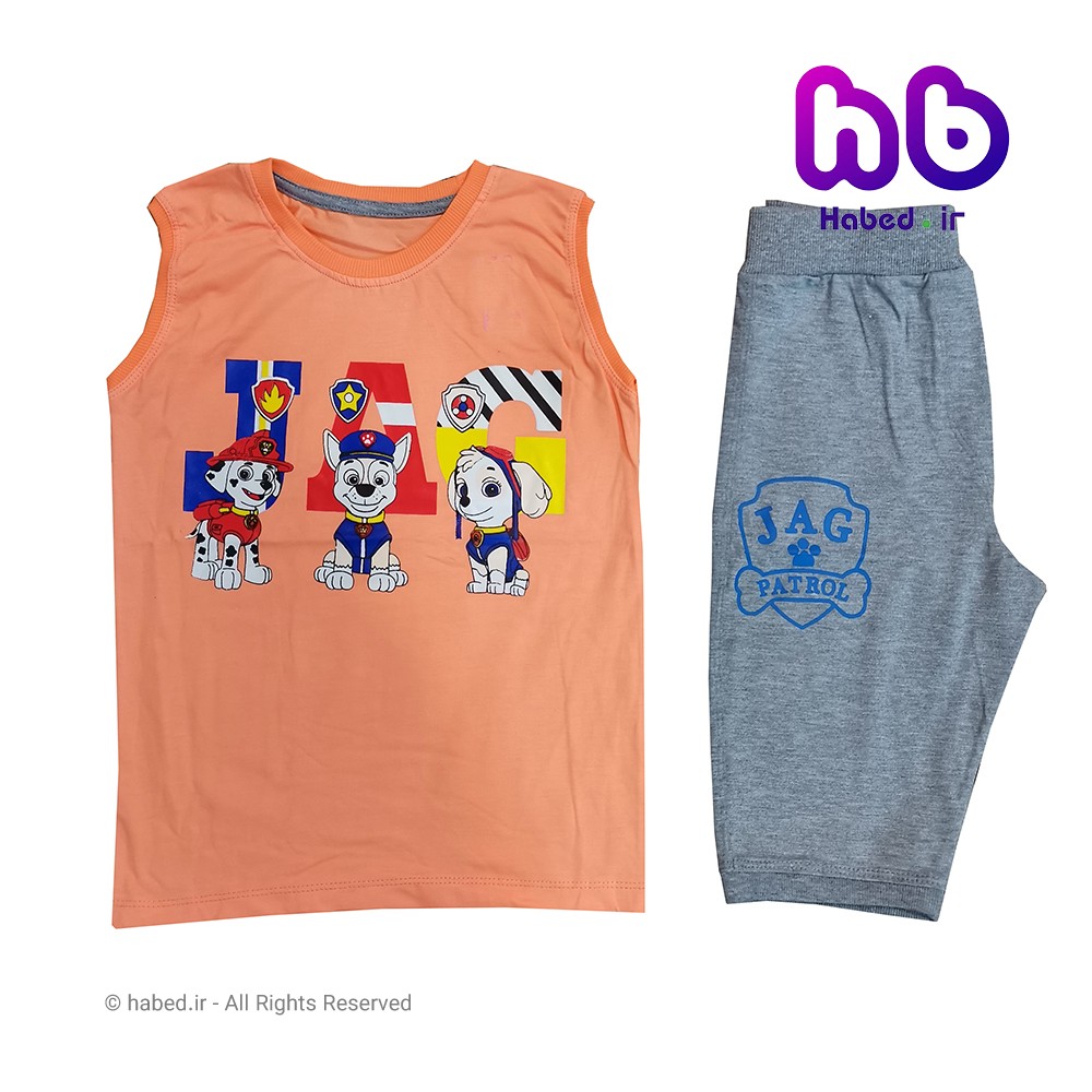 ست تاپ و شلوارک جدید بچگانه پسرانه شیک جنس تضمینی کد 1511