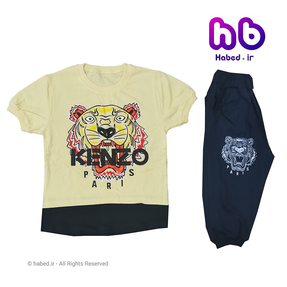 ست تیشرت شلوارک جدید بچگانه ( پسرانه و دخترانه ) شیک جنس تضمینی کد 1525