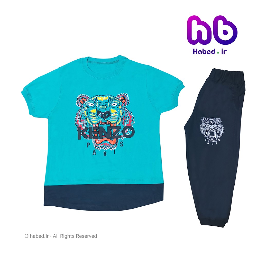 ست تیشرت شلوارک جدید بچگانه ( پسرانه و دخترانه ) شیک جنس تضمینی کد 1526