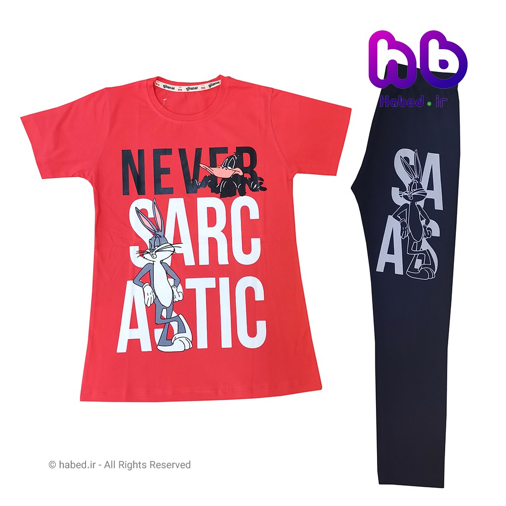 ست تیشرت شلوارک جدید دخترانه شیک جنس پنبه دورو درجه یک کد 1531