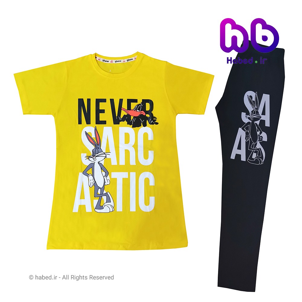 ست تیشرت شلوارک جدید دخترانه شیک جنس پنبه دورو درجه یک کد 1532