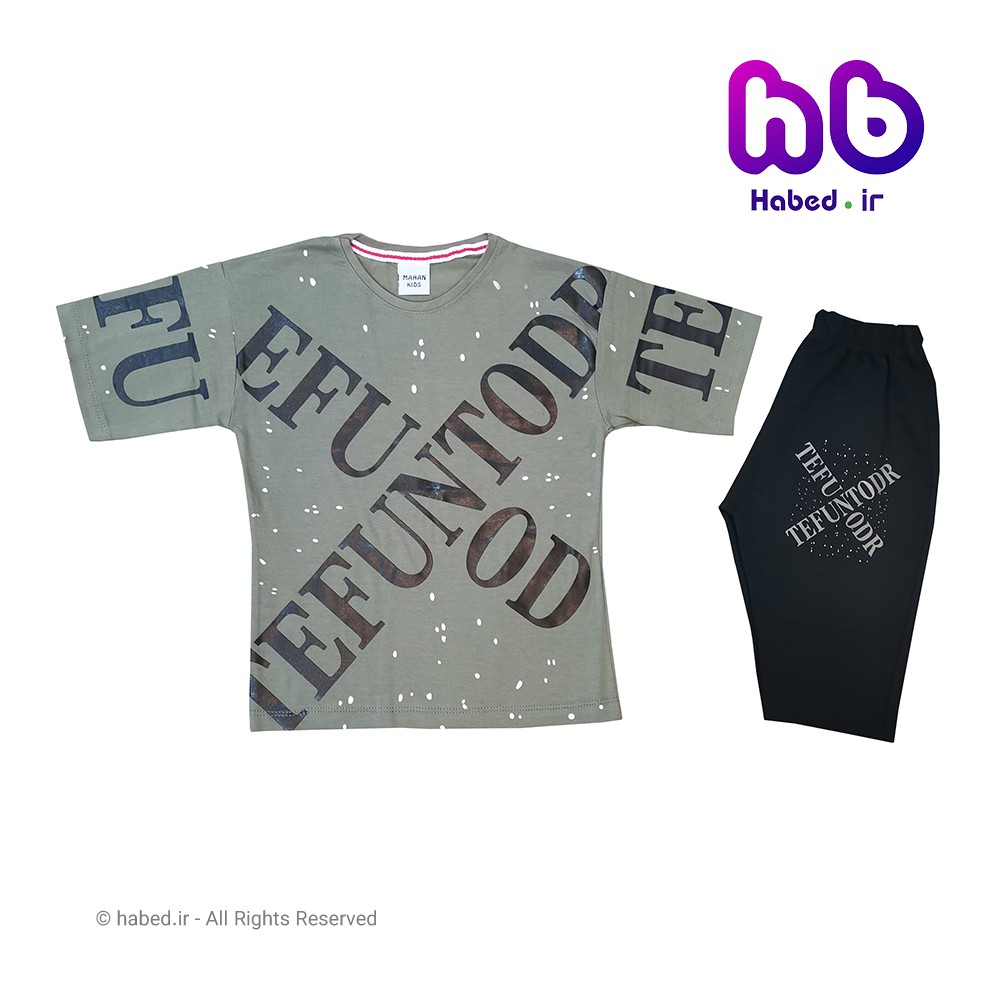 ست تیشرت شلوارک جدید اسپرت بچگانه پسرانه و دخترانه شیک جنس تضمینی کد 1553