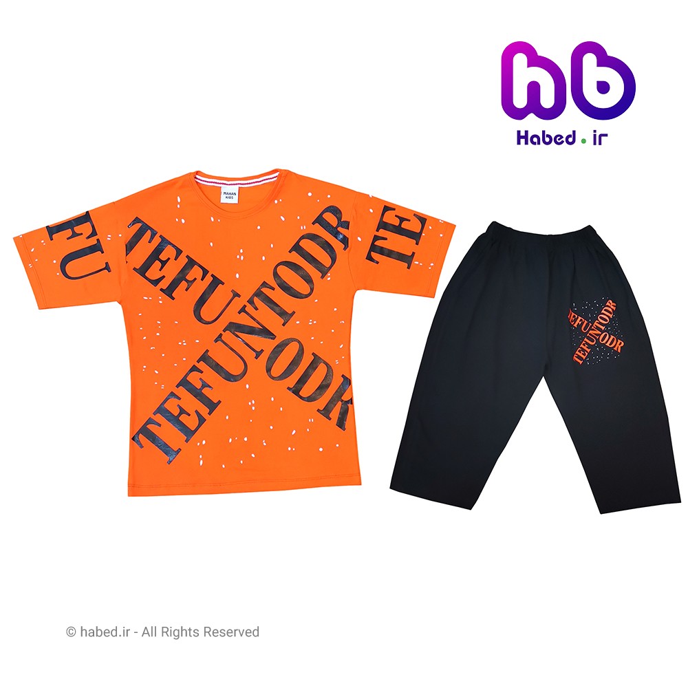 ست تیشرت شلوارک جدید اسپرت بچگانه پسرانه و دخترانه شیک جنس تضمینی کد 1554