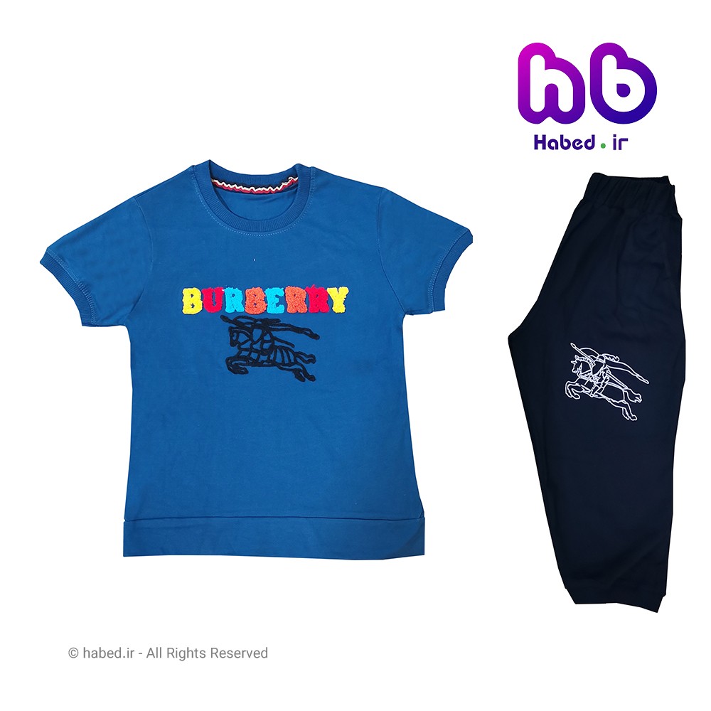 ست تیشرت شلوارک جدید بچگانه ( پسرانه و دخترانه ) شیک جنس تضمینی کد 1561