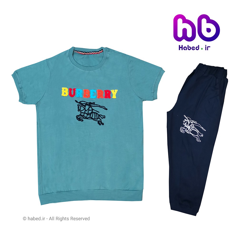 ست تیشرت شلوارک جدید بچگانه ( پسرانه و دخترانه ) شیک جنس تضمینی کد 1560