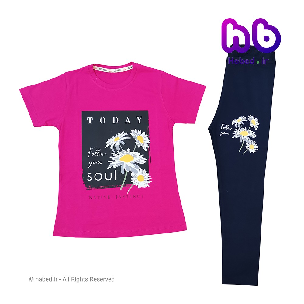 ست تیشرت شلوارک جدید اسپرت بچگانه دخترانه شیک جنس تضمینی کد 1564