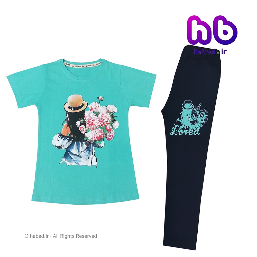 ست تیشرت شلوارک جدید اسپرت بچگانه دخترانه شیک جنس تضمینی کد 1567