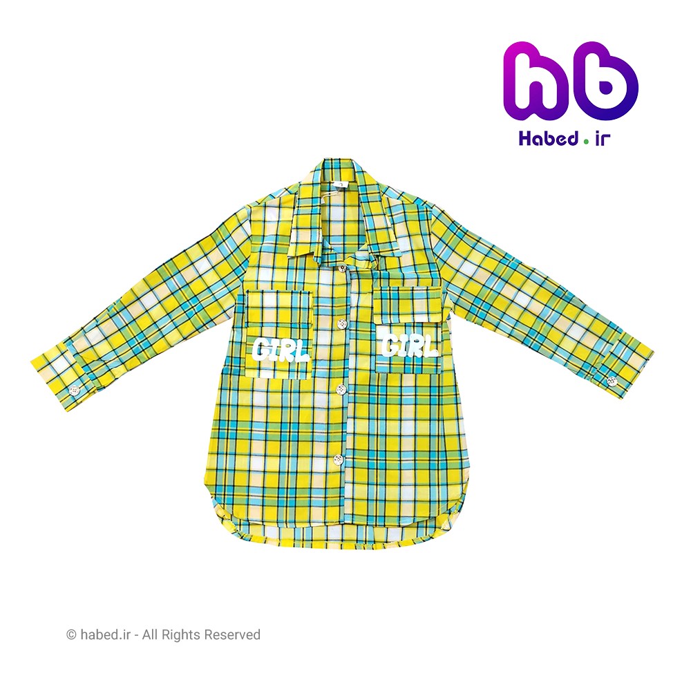 شومیز جدید نخی بچگانه شیک 4 خونه کد 1600