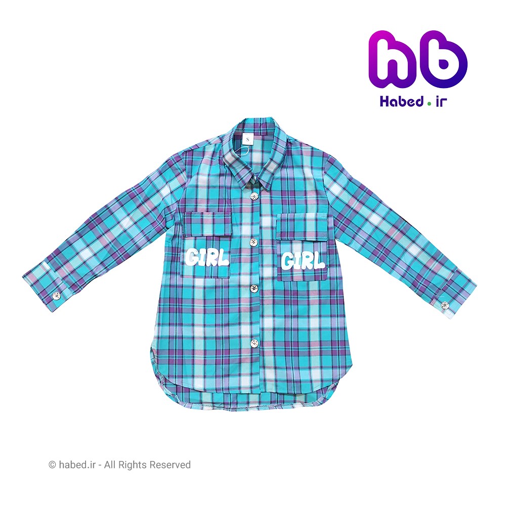 شومیز جدید نخی بچگانه شیک 4 خونه کد 1601