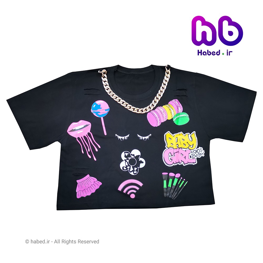 کراپ جدید دخترانه شیک جنس پنبه تضمینی کد 1602