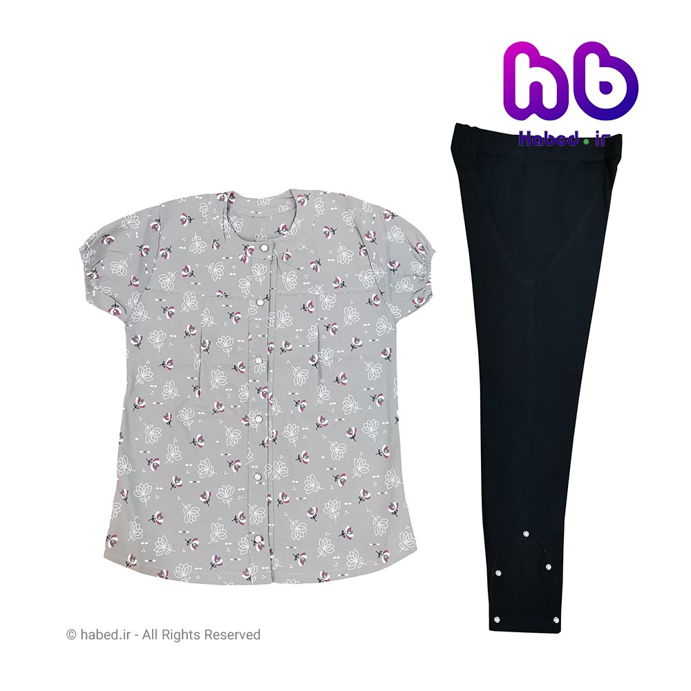 شومیز و شلوار جدید دخترانه شیک جنس شومیز نخی کد 1608