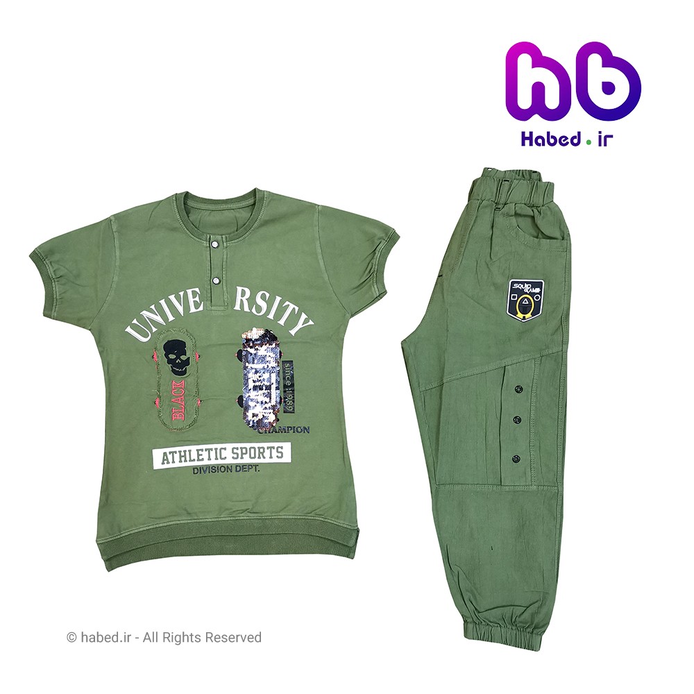 ست تیشرت شلوارک جدید بچگانه پسرانه شیک جنس بسیار عالی کد 1611