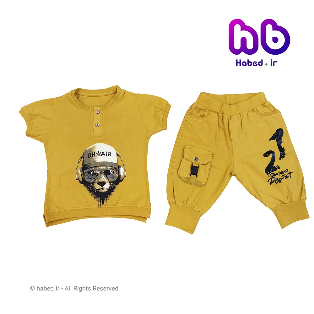 ست تیشرت شلوارک جدید بچگانه پسرانه شیک جنس بسیار عالی کد 1612