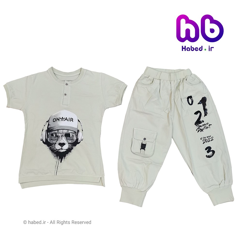 ست تیشرت شلوارک جدید بچگانه پسرانه شیک جنس بسیار عالی کد 1613