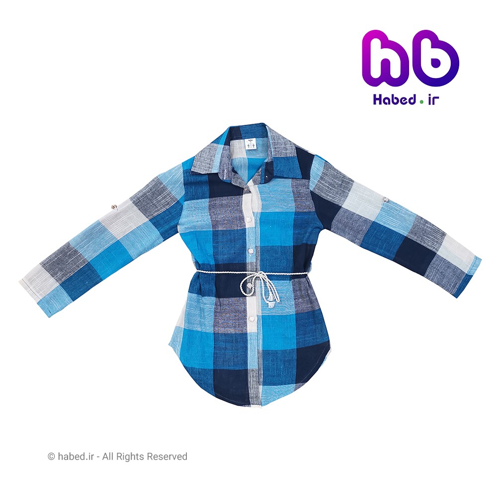 تونیک ( مانتو ) جدید چهار خانه بچگانه شیک جنس خنک کد 1624