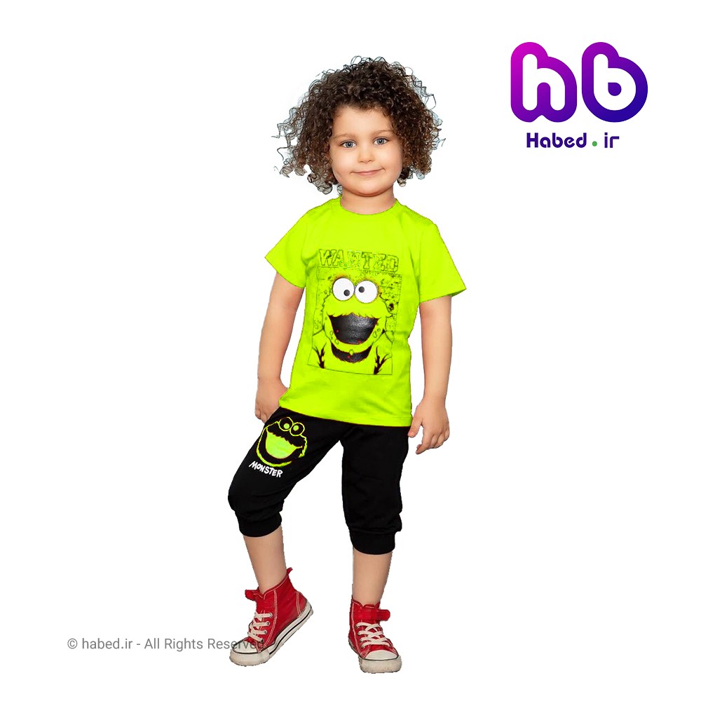 ست تیشرت و شلوارک جدید بچگانه پسرانه شیک جنس پنبه دورو تضمینی کد 1680