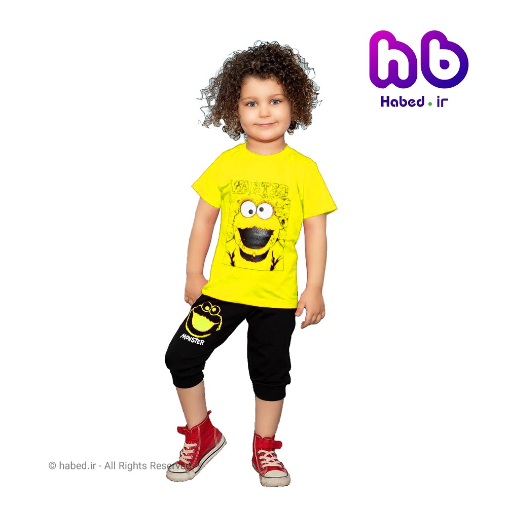 ست تیشرت و شلوارک جدید بچگانه پسرانه شیک جنس پنبه دورو تضمینی کد 1681