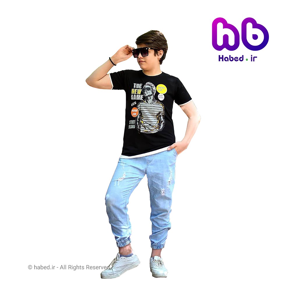 تیشرت اسپرت جدید بچگانه پسرانه ایرانی جنس پنبه دورو درجه یک کد 1712