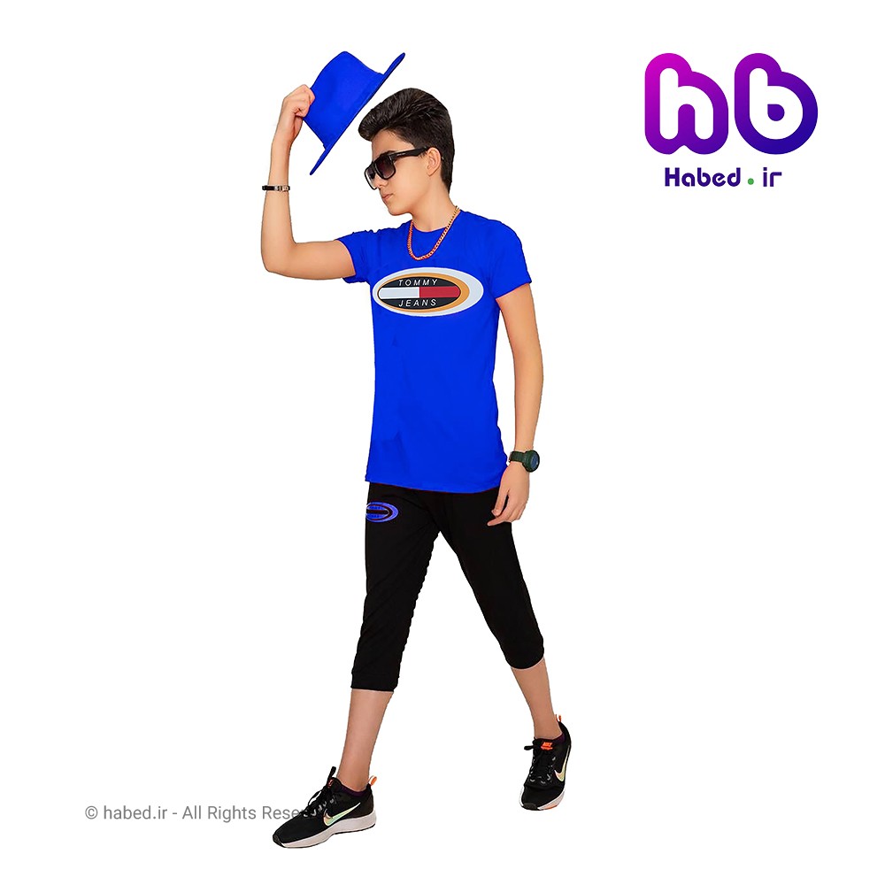 ست تیشرت شلوارک جدید بچگانه پسرانه شیک جنس پنبه دورو تضمینی کد 1724