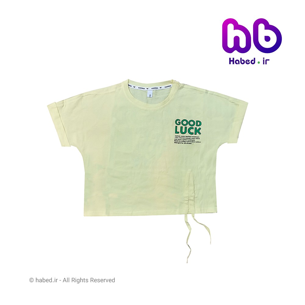 تیشرت کراپ تک بچگانه دخترانه خارجی جدید و شیک پشت چاپ دار جنس گیاهی تضمینی کد 1745