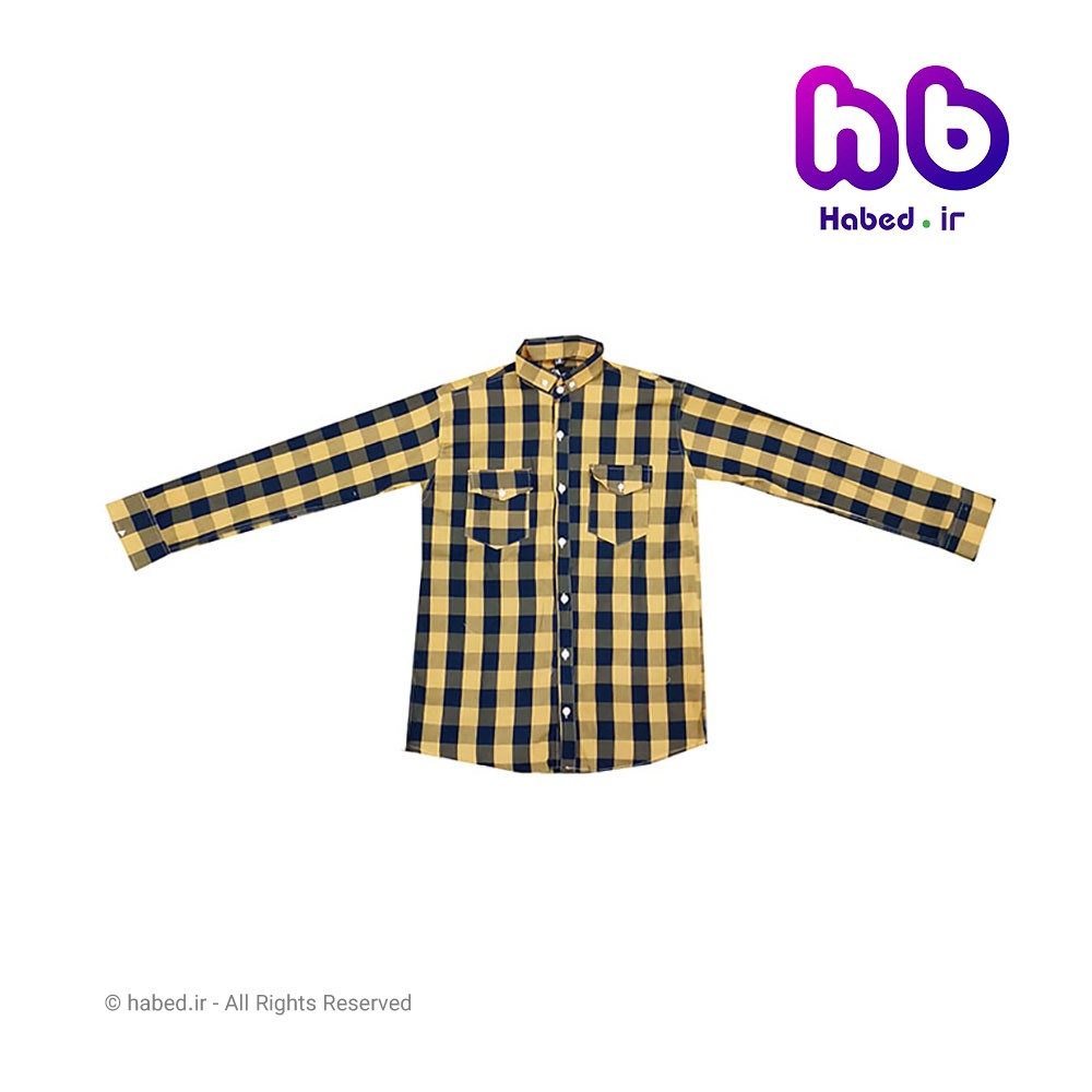 پیراهن ( شومیز ) چارخانه اسپرت بچگانه پسرانه جدید و شیک قواره دار جنس کتان درجه یک کد 1756