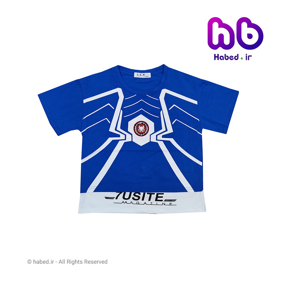 تیشرت تک بچگانه پسرانه جدید شیک خارجی جنس پنبه درجه یک طرح عنکبوت کد 1762