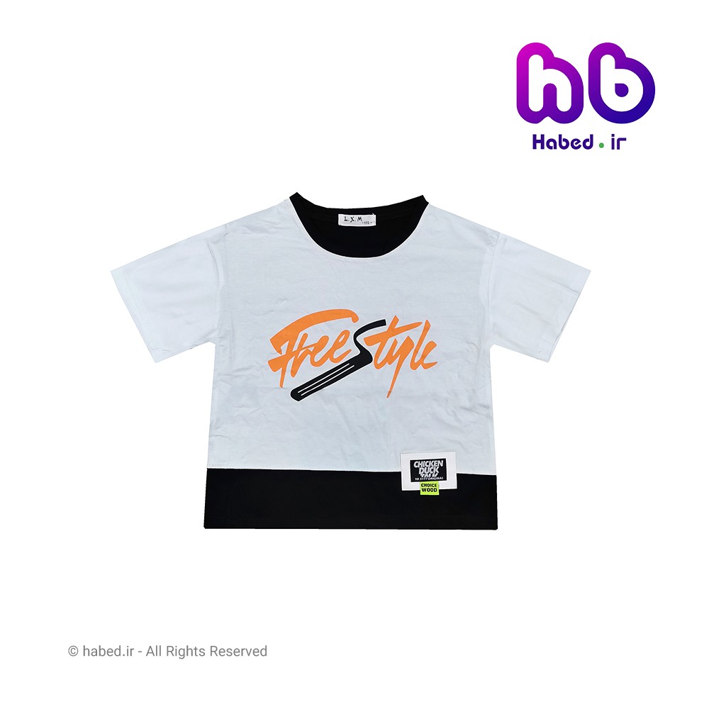 تیشرت تک بچگانه پسرانه جدید شیک خارجی جنس پنبه درجه یک طرح free style کد 1765