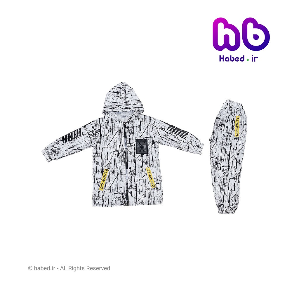 ست (هودی) بلوز شلوار جدید بچگانه اسپرت پسرانه و دخترانه ایرانی شیک جلو زیپ دار جنس تضمینی کد 1785