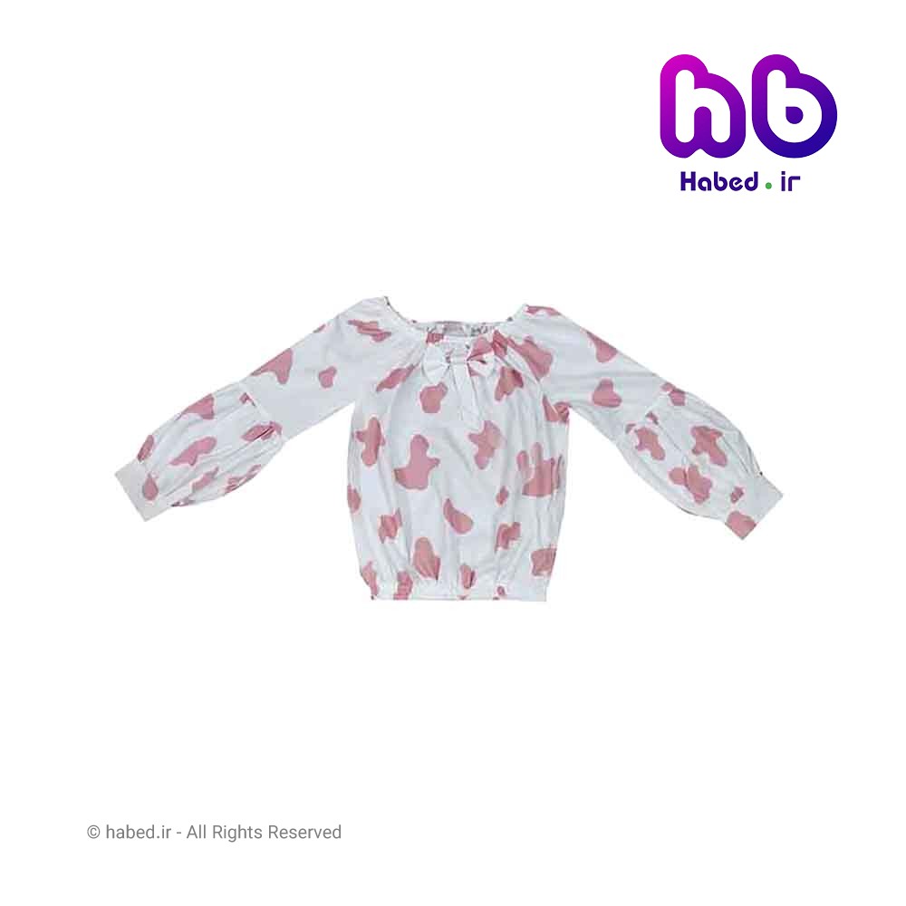 بلوز (شومیز) دخترانه جدید شیک طرح خال خالی جنس تضمینی کد 1804