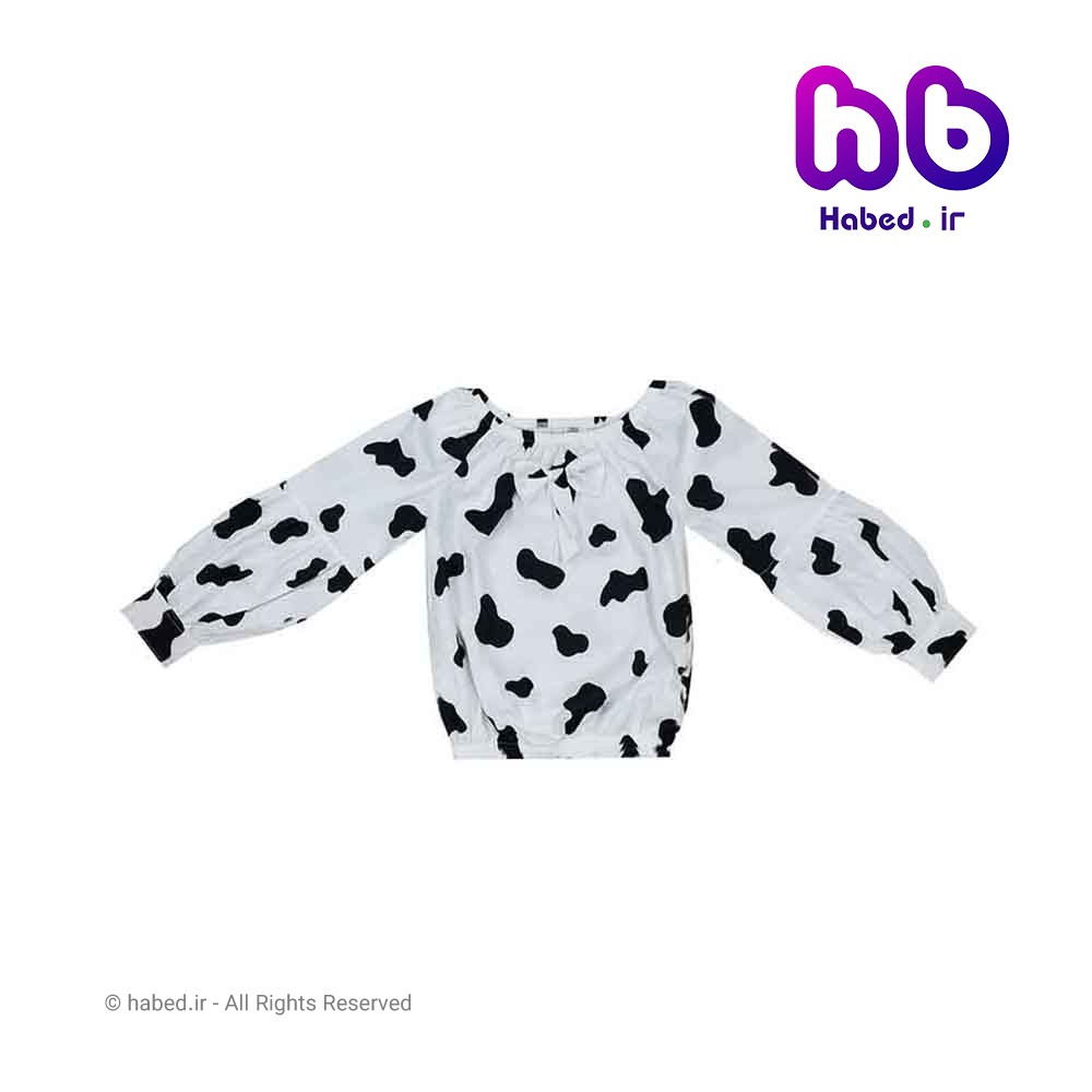 بلوز (شومیز) دخترانه جدید شیک طرح خال خالی جنس تضمینی کد 1805