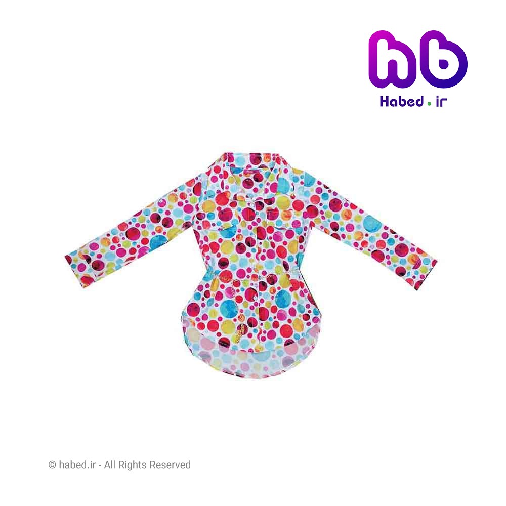 مانتو (شومیز) بچگانه دخترانه جدید شیک جنس تضمینی طرح توپی کد 1807