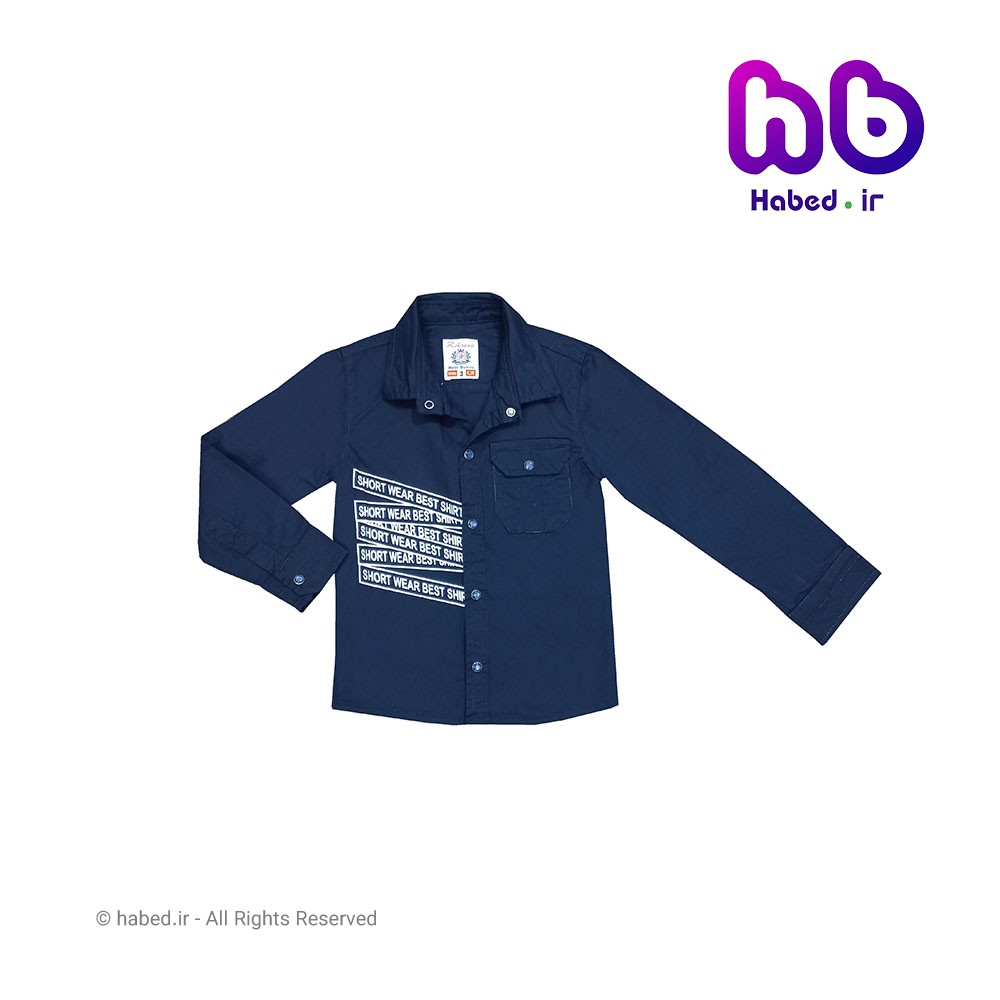 پیراهن ( شومیز ) اسپرت بچگانه پسرانه جدید و شیک قواره دار جنس کتان درجه یک کد 1829