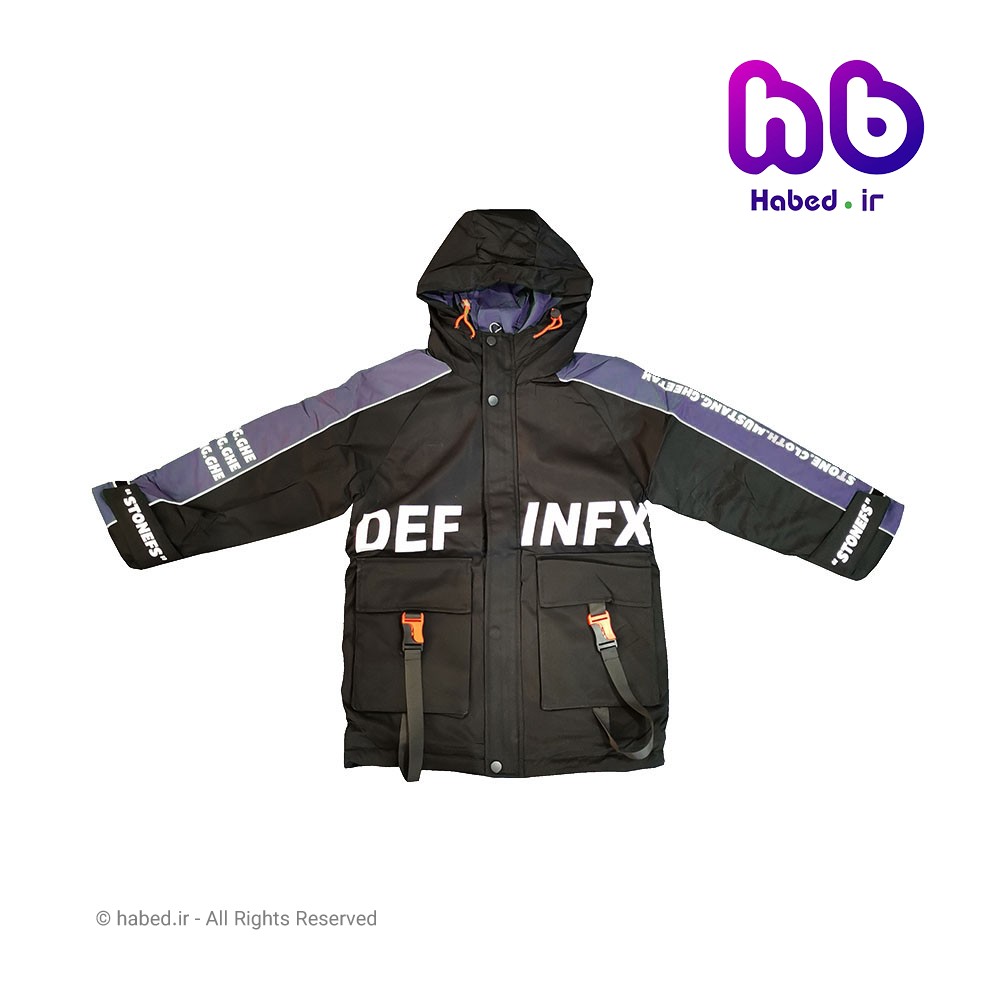 کاپشن جدید بچگانه پسرانه شیک ضخیم جنس تضمینی و بسیار عالی داخل کرک طرح بند دار کد 1842