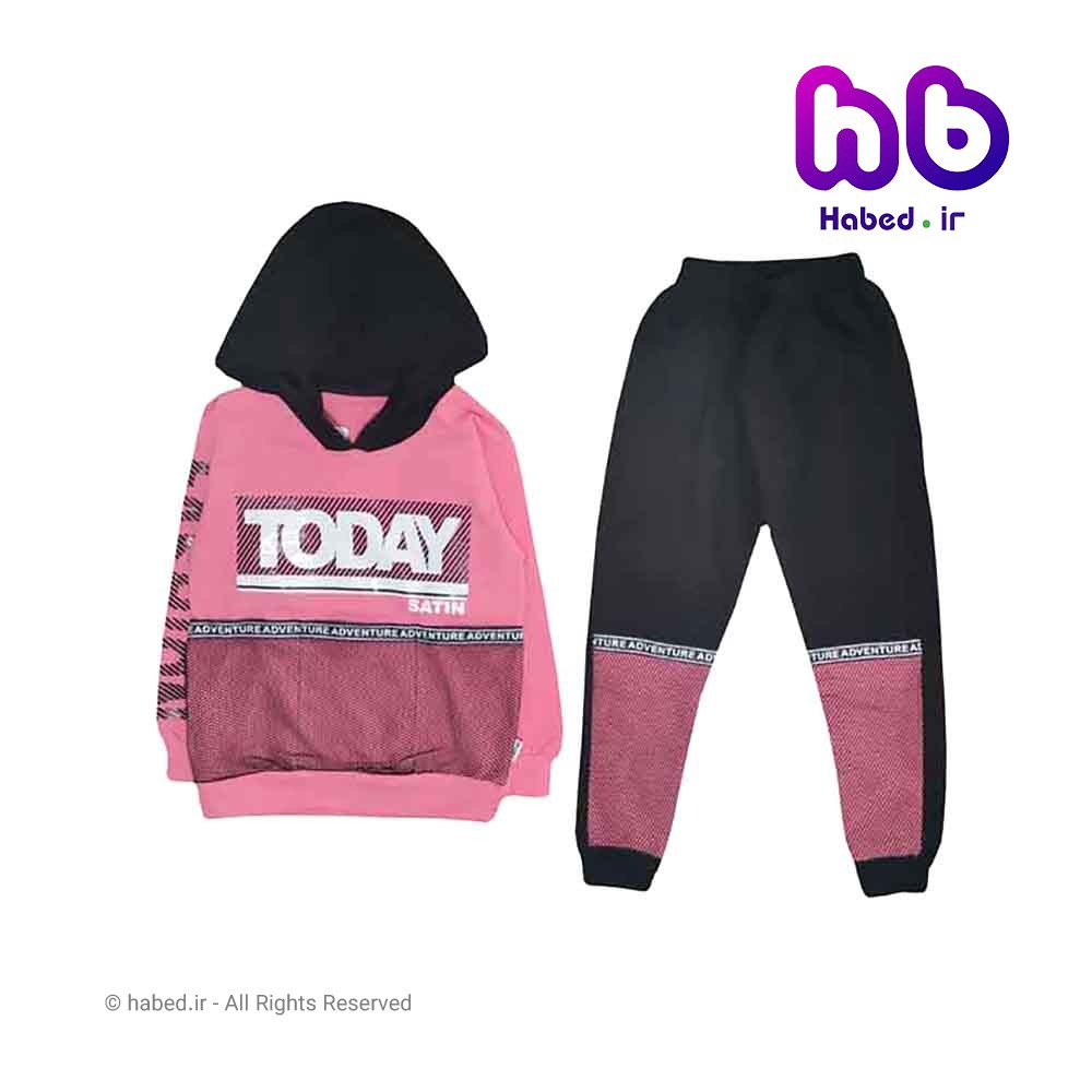 بلوز شلوار (هودی شلوار ) جدید بچگانه دخترانه شیک جنس دورس تضمینی کد 1875