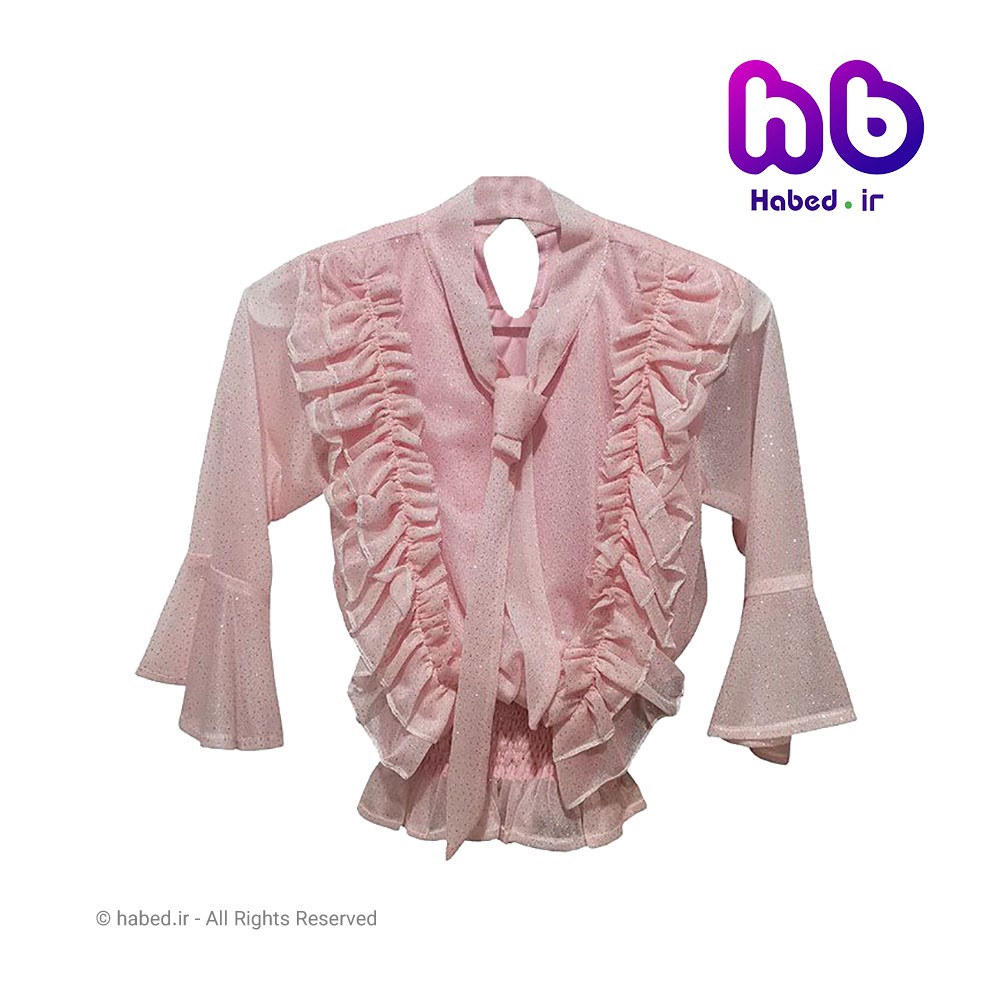 بلوز شومیز مجلسی جدید بچگانه دخترانه شیک جنس پنبه دورو درجه یک کد 1949