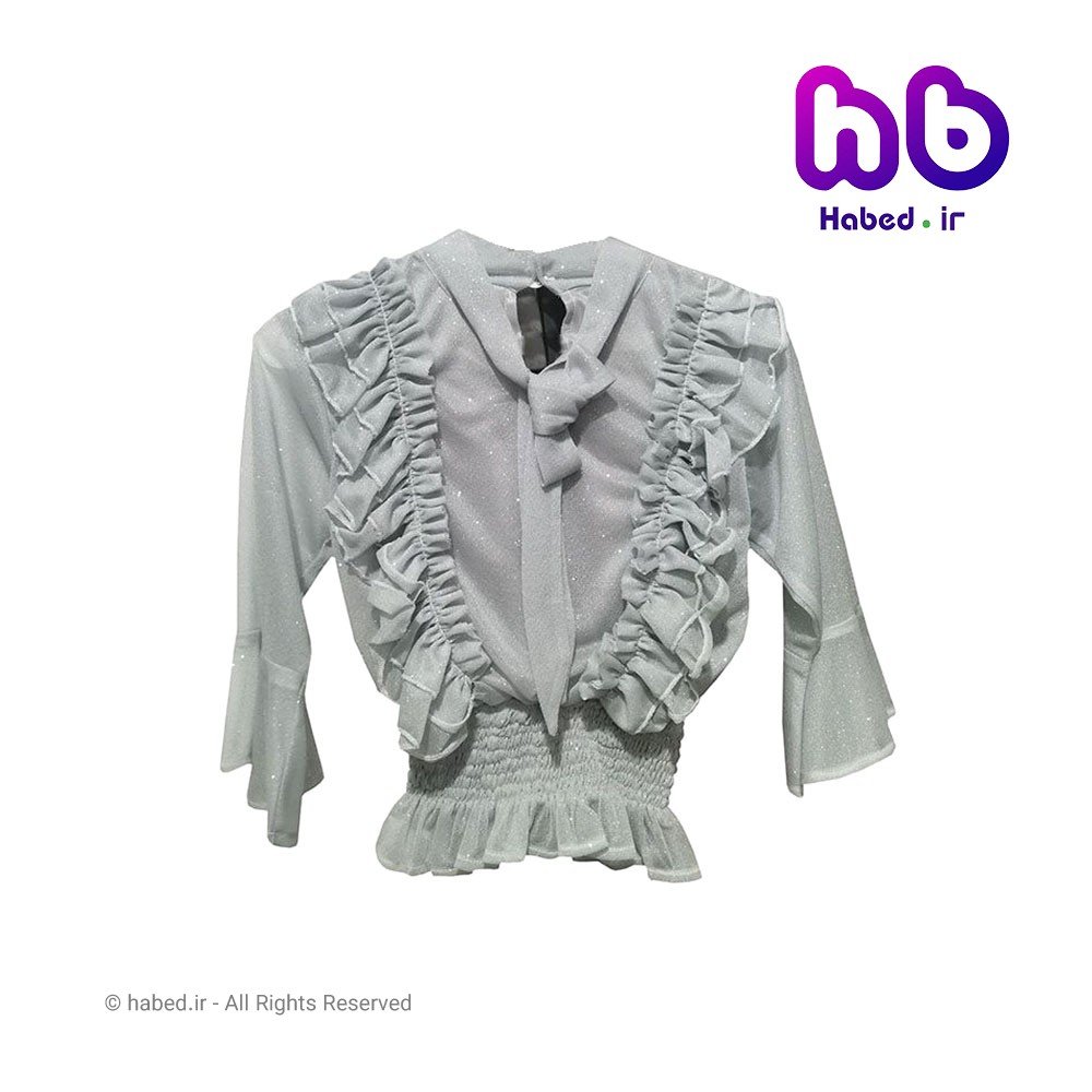 بلوز شومیز مجلسی جدید بچگانه دخترانه شیک جنس پنبه دورو درجه یک کد 1950