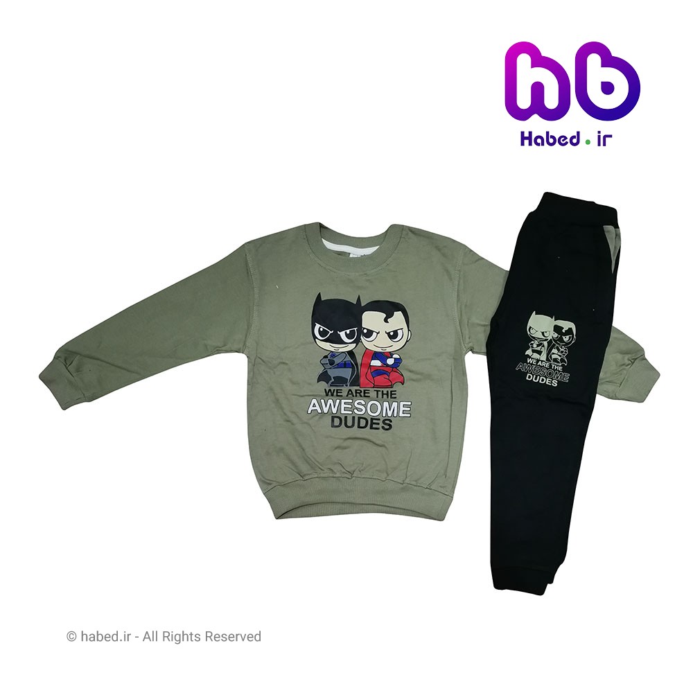 بلوز شلوار جدید بچگانه پسرانه و دخترانه شیک جنس دورس تضمینی کد 1952