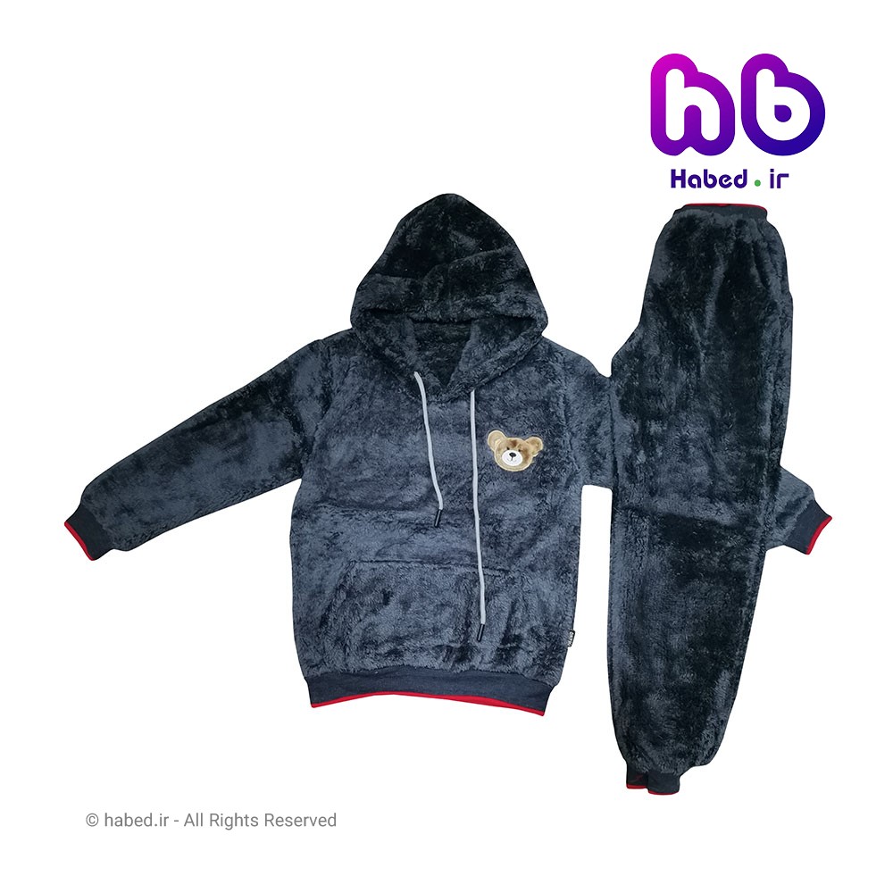 بلوز (هودی) شلوار جدید بچگانه پسرانه و دخترانه شیک جنس تدی تضمینی داخل کرک کد 1976