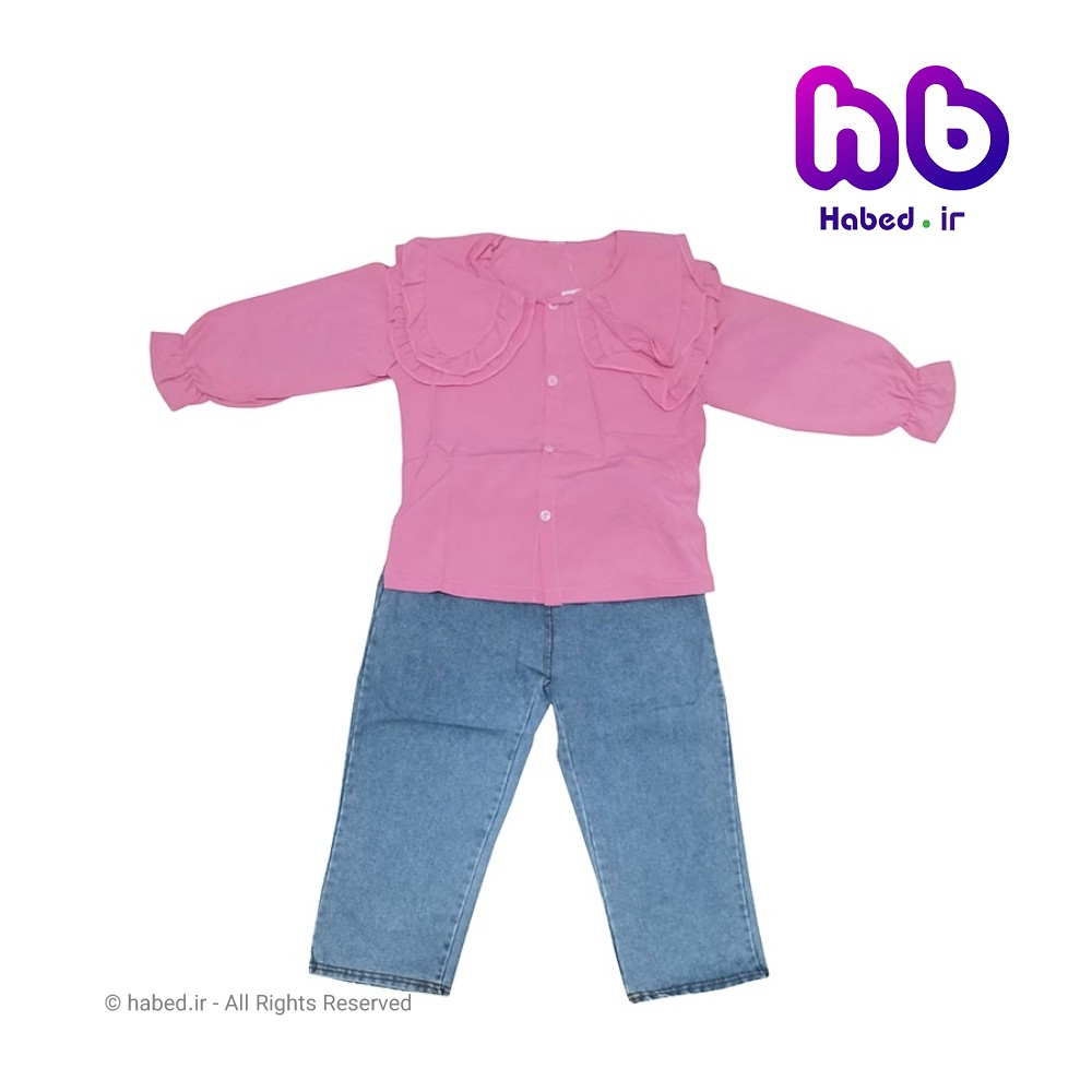 بلوز و شلوار جدید بچگانه دخترانه خارجی جنس تضمینی کد 2114