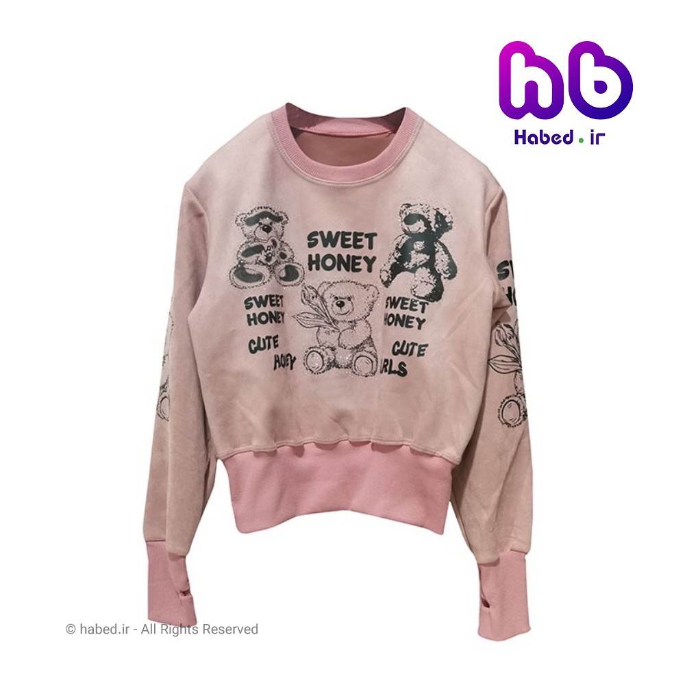 بلوز کراپ سوئیت جدید بچگانه دخترانه آستین انگشتی کد 2127