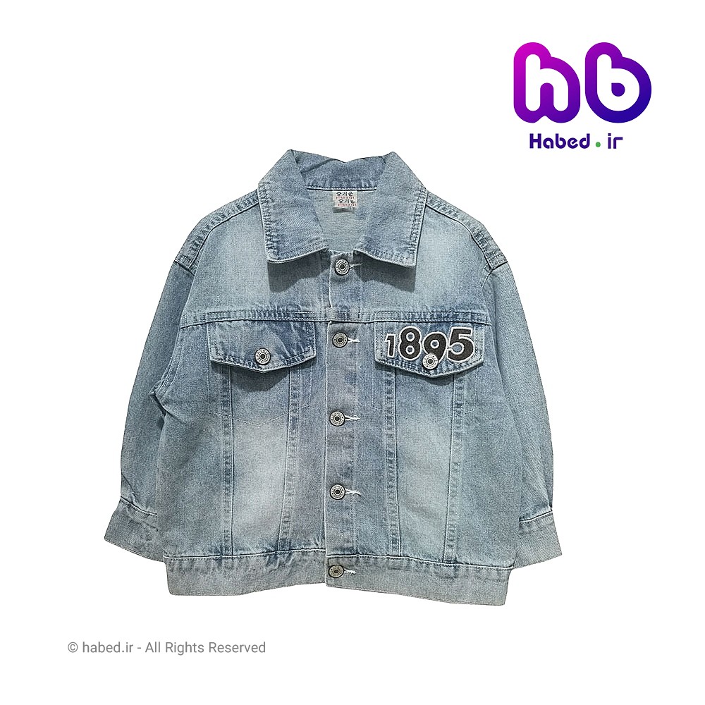 کت جین جدید بچگانه اسپرت پسرانه و دخترانه جنس تضمینی و رنگ روشن کد 2135