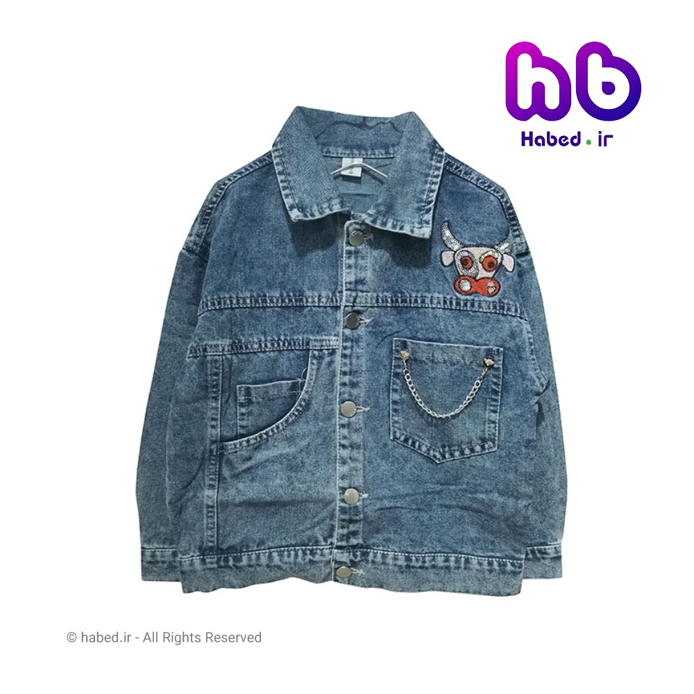 کت جین جدید بچگانه اسپرت پسرانه و دخترانه جنس تضمینی و رنگ روشن کد 2136