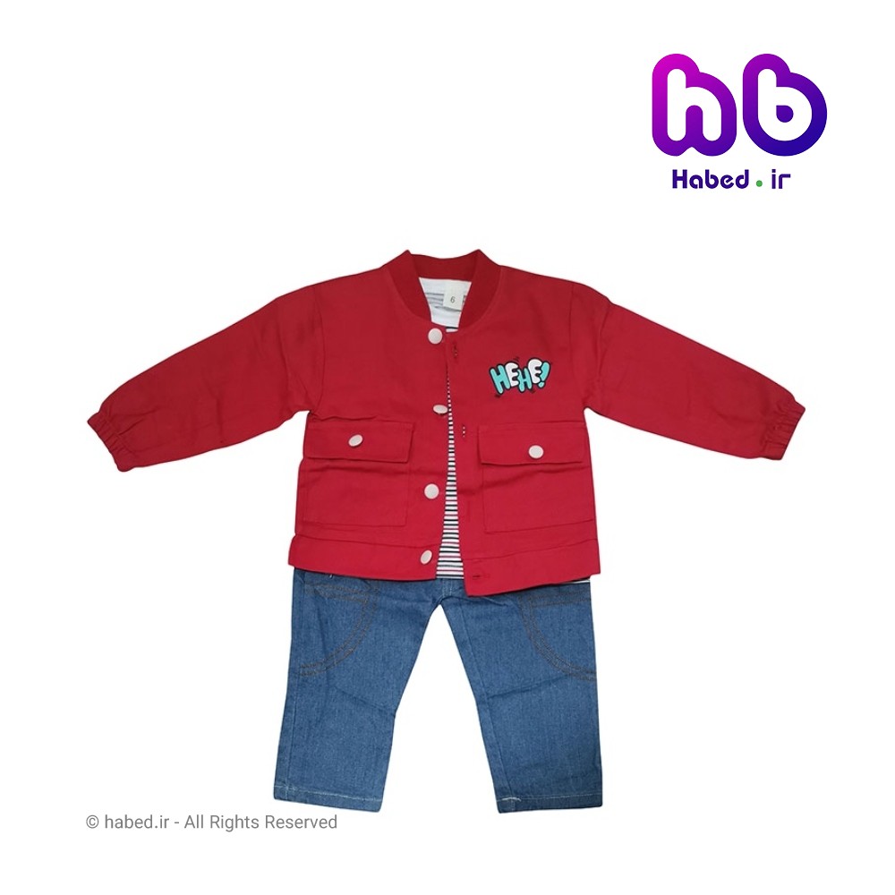 ست سه تکه جدید اسپرت بچگانه پسرانه و دخترانه جنس تضمینی کد 2154