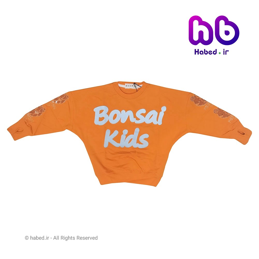 بلوز جدید بچگانه دخترانه خارجی شیک جنس پنبه دورو درجه یک آستین انگشتی کد 2162