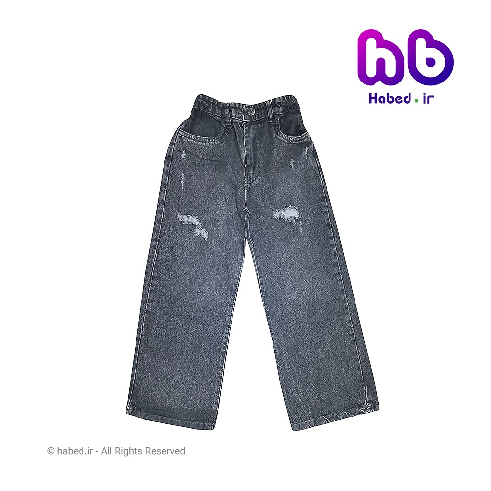 شلوار جین بگ جدید بچگانه اسپرت پسرانه و دخترانه جنس تضمینی و کش کد 2168