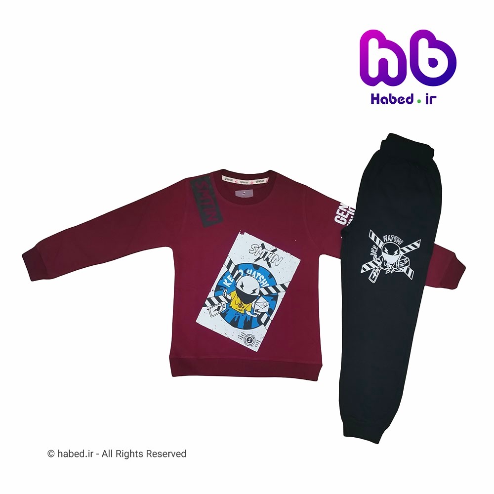 بلوز شلوار جدید بچگانه پسرانه شیک جنس دورس تضمینی کد 1956